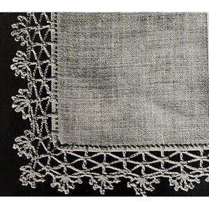 Vintage 1948 Handkerchief Edgings Tatting Crochet Pattern 6123 Irish Lace Doily